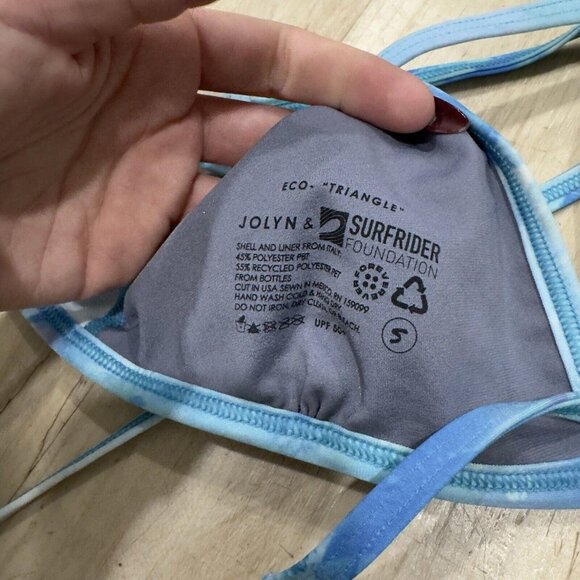 Jolyn & surfrider collab bikini Top Size Small Triangle - Picture 4 of 4
